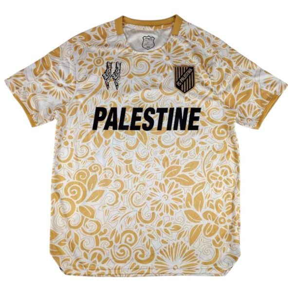 Maillot Edition Speciale FC Palestine Motifs Floraux Dorés