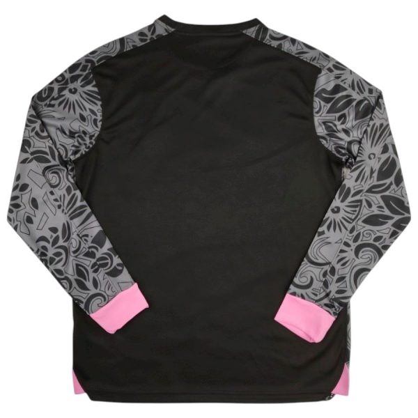 Maillot Edition Speciale Palestine Motifs Floraux Noir Manches Longues