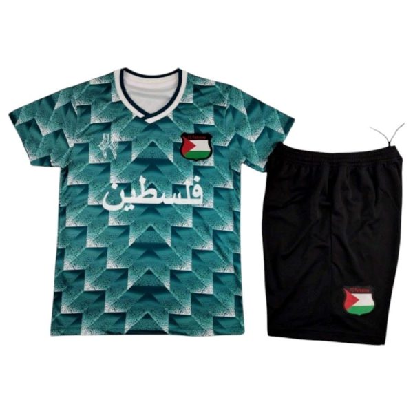 Maillot Kit Enfant Palestine Edition Speciale 2024 2025 Vert Turquoise