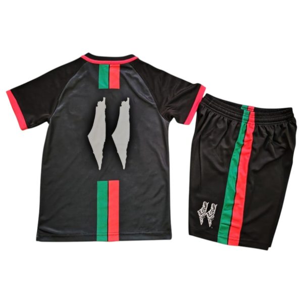 Maillot Kit Enfant Palestine Noir 2024 2025 Arabe