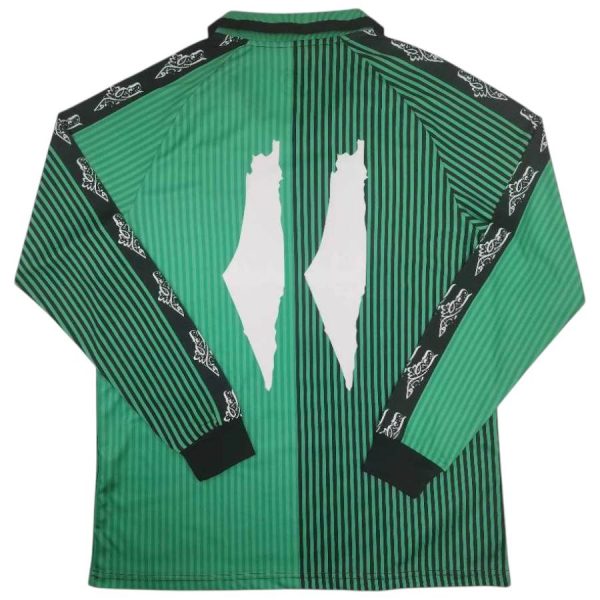 Maillot Palestine Edition Speciale 2024 2025 Vert Manches Longues