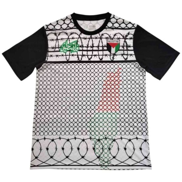 Maillot Palestine Edition Speciale 2025 2026 Noir Blanc