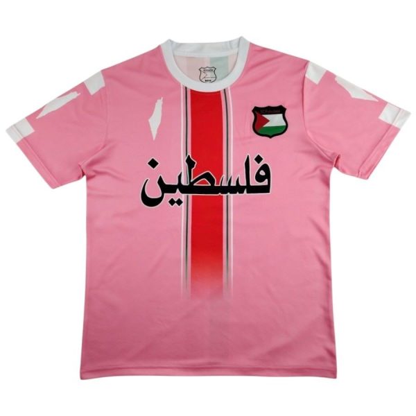 Maillot Palestine Edition Speciale 2025 2026 Rose Blanc Arabe