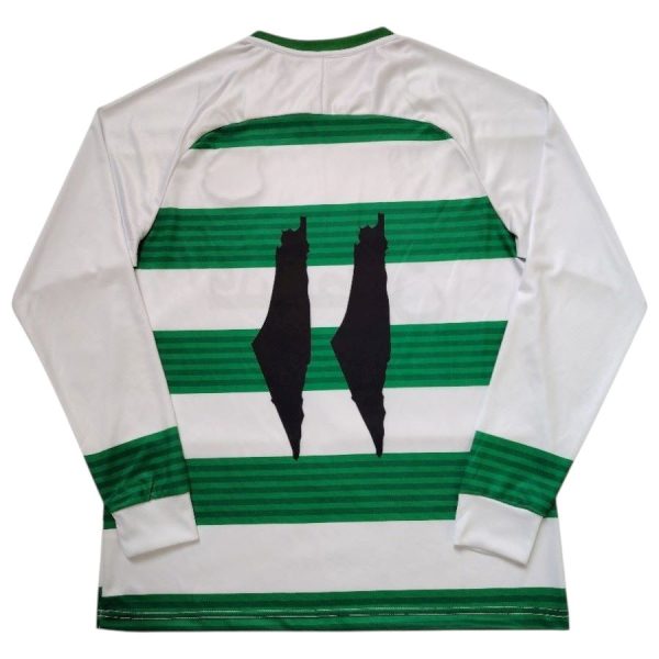 Maillot Palestine Edition Speciale Blanc 2025 2026 Manches Longues Vert