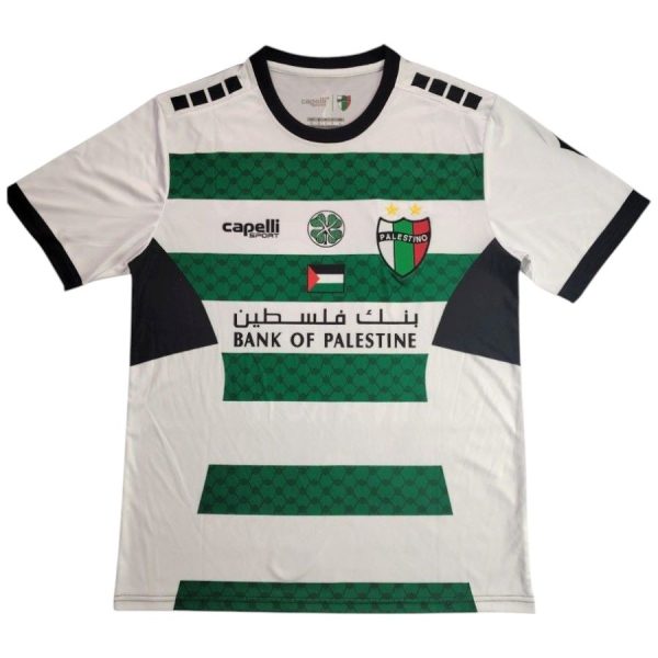 Maillot Palestino Edition Speciale Rayure Vert-Blanc 2025 2026